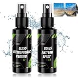 WEILAOK Antibeschlagspray, Auto Scheibenversiegelung, Antibeschlagspray Auto, Beschlagene Autoscheiben Innen, Scheibenversiegelung Auto, Autoglas Antibeschlag Regenschutzmittel für Helme, 2 Stück