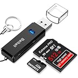 Beikell USB 3.0 Kartenleser, Highspeed Kartenlesegerät - Unterstützt Micro-SD/TF/SDHC/SDXC/MMC/SD-Karten - Kompatibel mit Windows/Mac/OS usw.