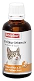 BEAPHAR - Fellkur Intensiv Für Katzen - Energielieferant - Mit Vitaminen B1, B2, B6, B12, E, Biotin Und Taurin - Unterstützt U.A. Den Fellwechsel - 50 ml