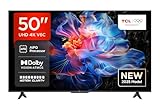 TCL 50V6C 50 Zoll Direct LED TV, 4K HDR Fernseher, Smart TV mithilfe von Google TV (Dolby Audio, Motion Clarity, Kompatibel mit Google Assistant)