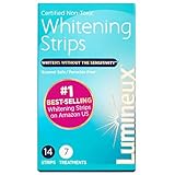 Lumineux Teeth Whitening Strips - Zahnaufhellung Strips Peroxidfrei Weiße Zähne Bekommen ohne Empfindliche Zähne - Zahn Whitening Zertifiziert Ungiftig - Zahnaufheller Stripes für 7x Zahnbleaching