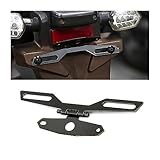 JNNJ Klappbare Kennzeichenhalter Rücklicht, Universal Motorrad Einstellbare Halterung für Kennzeichen Nummernschild, Einstellbarer Rücklichthalter für Motorrad ATV