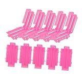 minkissy 1 Satz Dauerwelle Lockenwickler Rollen Lockenstab Styling-tools Und -geräte Jumbo-heißwalzen Welle, Drehstab, Stäbchen, Drehstab Röhrenförmige Locke Rosy Plastik