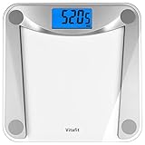Vitafit Digitale Waage Personenwaage, Engagement in Hochpräzisionstechnologie für Körperwaage über 20 Jahre, Gewichtswaage mit extra großes LCD-Display,180kg