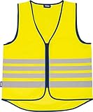 ABUS Warnweste Lumino Reflex Vest - Sicherheitsweste für bessere Sichtbarkeit bei Tag und Nacht - für Erwachsene - mit Reißverschluss - Größe XXL, Gelb