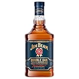 Jim Beam Double Oak | Twice Barreled Bourbon Whiskey | zweifach gereift in ausgeflammten Weißeichenfässern | 43% Vol. | 700ml