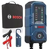 Bosch C40-Li Batterieladegerät, 5 Ampere, mit Erhaltungsladungs-Funktion - Autobatterie-Ladegerät für 6 V / 12 V Blei-Säure-, AGM-, EFB-, Gel-, SLI- Batterien sowie 12 V Lithium- (LiFePO4) Batterien