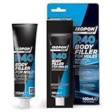 U-Pol Isopon P.40 glasfaserverstärkte Spachtelmasse, 100 Gramm Tube, gelb