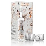 Los Muertos | PREMIUM MEZCAL SET | Mezcal Artesanal | 700ml | 43% Vol. | 4 orig. mexikanische Grabkerzengläser | Vaso Veladora Mezcal Glas