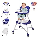 Sinbide Multifunktions-Babyhochstuhl, Lernstuhl, Klötzchentisch, niedriger Stuhl, Spielzeugstuhl und Zeichentisch,geeignet für 0-6 Jahre, max. Belastbarkeit 30kg