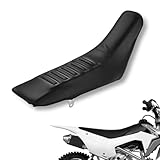 Motorrad Sitzbankbezug Motorrad Greifer weicher Sitzbezug Universal für CRF 110 CRF 125 XR150 RR 125-480 CC RX 250-450CC EC 300 FE 350 TX 300 Pit Dirt Bike Enduro Schwarz
