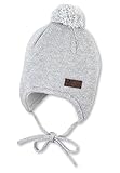 Sterntaler Unisex Baby Strickmütze Strickm tze, Silber mel., 41 EU