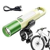 Fahrradlichter vorne und hinten – Front-Nachtlicht, hohe Lumen, wiederaufladbares Fahrradlicht, wasserdicht, 3 Lichtmodi, Außenlichter, Clip, Fahrradzubehör für Nachtfahrten