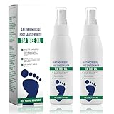 2 Stück Fußpilz Spray 100ml, Fußspray Gegen Fußpilz, Fußspray Pflege, Natürliche Formel | Zur Linderung von Fußinfektionen und zur Bekämpfung von Fußgeruch | Für Männer und Frauen Geeignet