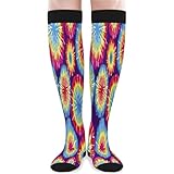 Unisex Thermo Socken Bunte Wirbel Krawatten Lauf Socken Rutsch Trekking Socken Lustige Wander Socken Für Komfort Basketball Sommer