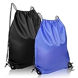 joyliveCY Turnbeutel,2 Stück Sportbeutel Turnbeutel Damen Jungen,Turnbeutel Mädchen Sporttasche Verstellbar Tunnelzug Rucksack Kordelzug Schwimmtasche Tasche für Sport/Schule/Fitnessstudio/Schwimmen