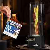 GLANZFEUER® Tischkamin - Premium Bio Ethanol Tischkamin - Tischfeuer Outdoor & Tischfeuer Indoor - Hochwertiger Bioethanol Tischkamin Outdoor für besonderes Ambiente - Tisch Feuer Ethanol Kamin