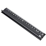Langlebiges Bürolineal Schneidelineal L Typ Aluminiumlegierung für Bürozubehör Bürobedarf(L-Typ 20cm)