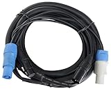 Pronomic Stage PPD-5 Hybridkabel Powerplug/DMX 10m (ideal zur Verkabelung von Lichteffekten & Bühnenbeleuchtung)