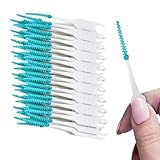 Happy Po Zahnhölzer - Zahnhölzer - aus Kunststoff mit flexiblen, komfortablen Gummiborsten - entfernen sanft Plaque - lockern die Nahrung - massieren das Zahnfleisch - Gum Soft Picks - grün