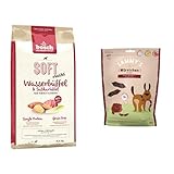 Bundle: Bosch HPC SOFT Maxi Wasserbüffel & Süßkartoffel | halbfeuchtes Hundefutter für ausgewachsene Hunde | 1 x 12.5 kg + Sammy's Würstchen Wasserbüffel | 1 x 240 g