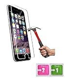 ino Harte Schutzfolie kompatibel mit Panzerglas iPhone 6 Plus / 6S Plus Schutzglas Panzerfolie Displayschutzglas Harte Folie Schutz Glasfolie Schutzfolie 9H Härte Displayglas