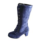 GFPGNDFHG Sale Angebote Herbst Stiefel Damen Damen Boots Stiefelette Damen Chelsea Boots Damen Braun Hausschuhe Damen Winter Cowboy Stiefel Damen Schnürstiefel Damen Chelsea Boots Damen