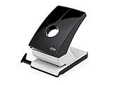 Novus B 260 Registraturlocher (2-fach Metall Locher für 60 Blatt, Lochabstand: 80 mm) anthrazit
