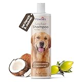 Pawlie's Hundeshampoo Langhaar zur Fellpflege für bessere Kämmbarkeit | Hundeshampoo gegen Geruch mit Bio-Arganöl und Biotin | Dog Shampoo | Hunde Shampoo Fellpflege Langhaar | Conditioner Hund