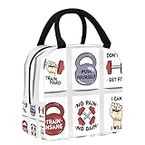 Motivierende Zitate Über Turnbeutel Lunchbox Isolierte Lunchbox für Teenager Mädchen Frauen Auslaufsichere Thermotasche Kühltasche Wasserabweisend für Schule Arbeit Picknick