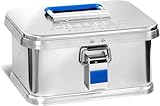 ALUTEC Aluminiumbox COMFORT 6 (Inhalt 6 l, Innenmaße (LxBxH) 250 X 180 X 125 mm, staub-/spritzwassergeschützt, Werkzeugbox, Aufbewahrungskiste, Gewicht 1,44 kg) 12006