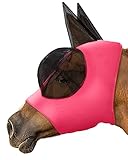 Pferd Fliegenmaske mit Ohren, halbkugelförmiges konvexes Design, Pferde können ihre Augen ohne Hindernisse öffnen