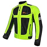 MH96_ITALY reflektierende sommer Motorradjacke mit abnehmbarem schutz, wasserdicht,atmungsaktiv, hohe Sichtbarkeit bei Nacht 3XL