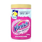 Vanish Oxi Action Pulver Pink – 1 x 1,65 kg – Fleckenentferner und Wäsche-Booster Pulver ohne Chlor – Für bunte Wäsche