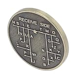 Yctze CW Morse Ing Coin - Verzinktes Kupferbildungsinstrument füR R -Anfänger und Enthusiasten, 30x30x3mm