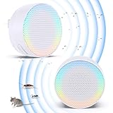 Mückenschutz Ultraschall Schädlingsbekämpfer, Insektenschutzmittel Elektrisch Schädlingsbekämpfungs-Plug-In für Ratte, Kakerlake, Moskiton, Spinne, Fruchtfliegen, Motten, Harmlos Haustiere, 2 Stück