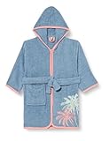 Playshoes Unisex Kinder Frottee-Bademantel Morgenmantel, Palmen, 146/152