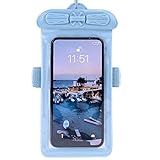 Vaxson Hülle Blau, kompatibel mit SAMSUNG W25, Wasserdichte Tasche Handyhülle Waterproof Pouch Case [nicht Displayschutzfolie Schutzfolie ]