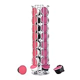Trintion Kapselspender Drehbar für 32 Dolce Gusto Kapseln Kapselhalter Drehbarer Halter KaffeeKapseln Kapselständer rutschfeste Basis Schwarz