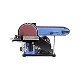 Güde Band- & Tellerschleifer GBTS 400 (350 W Motorleistung, 914 x 100 mm Schleifband-Maß, 282 m/min Bandgeschwindigkeit, 1450 1/min Schleiftellerdrehzahl, 36 mm Ø Staubsaugeranschluss)