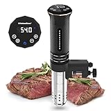 KitchenBoss Sous Vide Garer Stick Präzisionskocher Präziser: G300T Temperatureinstellung IPX7 Wasserdicht LED Touch-Display Immersion Tauchzikulator 3D Zirkulation mit Timer