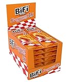 BiFi Currywurst – 30er Pack (30 x 40g) – Salami Wurstsnack mit Currysauce in einem lockeren Teig - Wurst im Weizenbrötchen To Go - für Unterwegs, im Büro oder beim Sport - Schinkenwurst