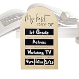 Schild für den ersten Schultag, wiederverwendbar, 17,8 x 27,9 cm, tragbare Kreidetafel für Fotos, Kinder, Kindergarten, dauerhafte Erinnerungen, Klassenzimmer, Studenten