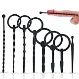 BDSMJOY Luxuriöses 8 Harnröhren Dilatatoren Set,Silikon Dilator Harnröhre Multifunktional Plugs Sexspielzeug Set,Penis Plug Prostata Stimulation erotisches Sexspielzeug für Männer Solo (Schwarz)