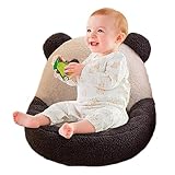 Povanjer Panda Stuhl mit Armlehnen für Kinder | Gepolsterter Panda-Sessel für Kinder - Stützsitz für Haustiere, weich gepolstertes Sofa für Kinder, Geschenk für Kinder für