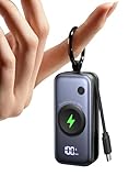 INIU Power Bank, Mini Powerbank für Apple Watch and iPhone mit USB-C Kabel, 5000mAh 20W PD Tragbare Externe Handyakkus, Reise Gadgets Flugzeug für Apple Watch Ultra 11 10 9 8 7 6 5 SE, iPhone 17 16 15