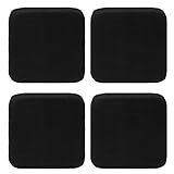RACE LEAF Vierer-Set 40.5x40.5cm Memory Foam Slow Rebound Sitzkissen Indoor Household Sitzkissen wasserdichte Oberfläche, rutschfeste Unterseite Schwarz Black
