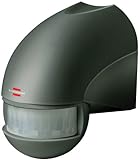 Brennenstuhl Bewegungsmelder Infrarot/Bewegungssensor für Außen und Innen - IP44 (180° Erfassungswinkel und 12m Reichweite) anthrazit