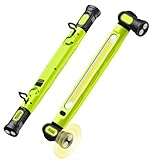 Magnetisches Arbeitslicht 3000LM mit 3 Farbtemperaturen,Werkstattlampe Led Akku mit Magnet & Haken, 5200mAh USB-C Schnellladung, IP54 Wasserdicht für Auto-Reparatur, Camping, Baustelle, Garage(Grün)