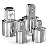 Schlag-Steckschlüssel-Adapter und Reduzierstück, 4-teilig, für Schlagschrauber-Ratschen-Docket, Verlängerungs-Umwandlungswerkzeug, 1/4 auf 3/8 x 3/8 auf 1/4 x 3/8 auf 1/2 x 1/2 auf 3/8,
